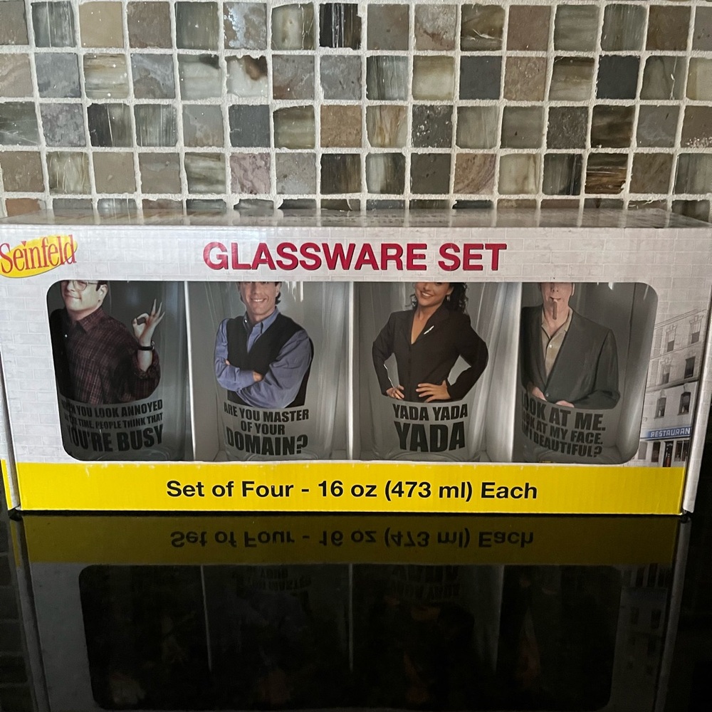 Seinfeld glasses new in box collectors item